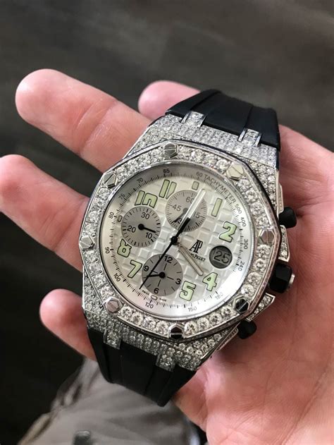 replica audemars piguet royal oak iced out|audemars piguet alternative.